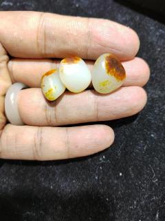 和田玉 珠宝 收藏 刚拿下的包金籽,从内心感叹现在的包金戒指籽真心贵