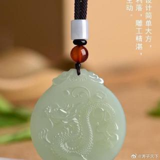 珠宝首饰和田玉飞龙在天玉韵天成