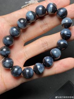 聚墨青花单圈手串